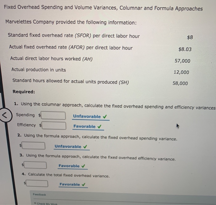 Solved Calculator E Print Item Total Fixed Overhead Variance