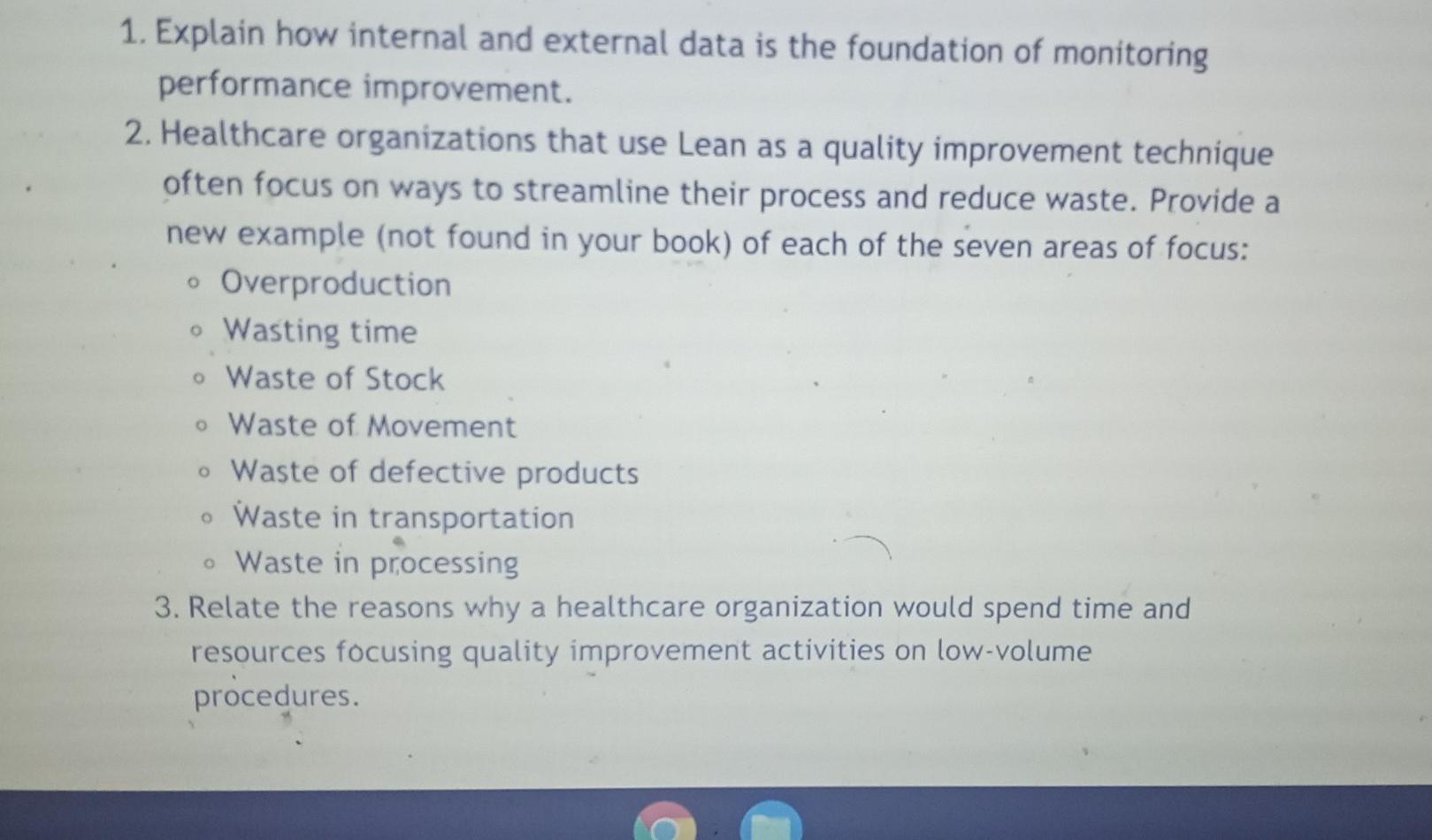 Solved O 1. Explain how internal and external data is the | Chegg.com