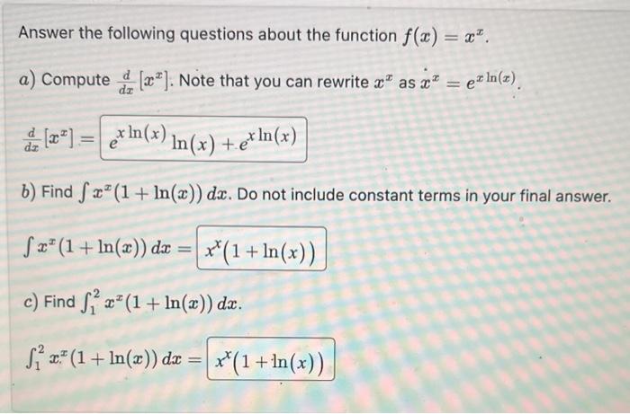 Solved Answer the following questions about the function | Chegg.com