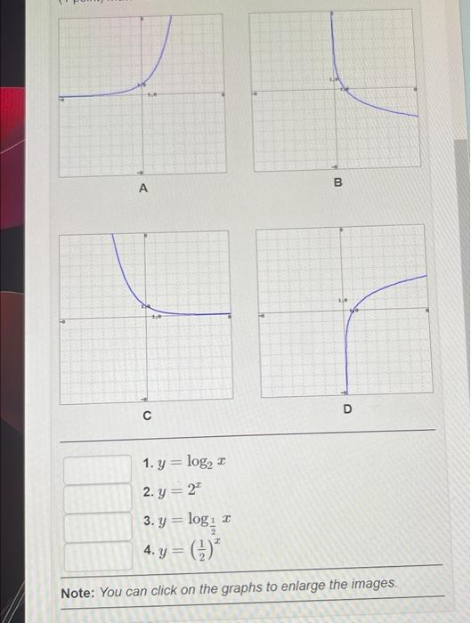 y log 1 2 x graph