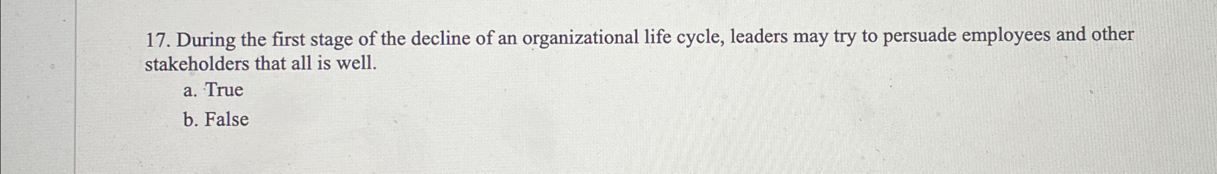 Solved During the first stage of the decline of an | Chegg.com