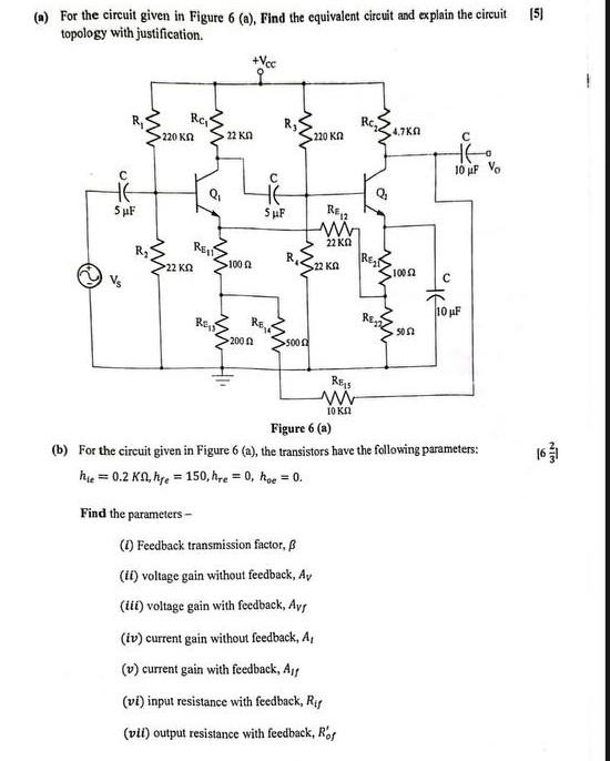 Solved Using The Circuit Of Figure 9 6 A Calculate The Chegg Com