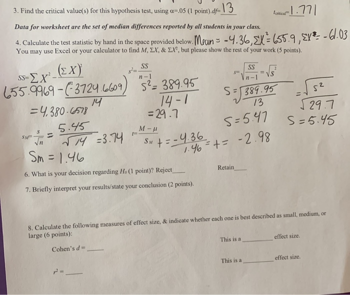 Solved 3. Find The Critical Value(s) For This Hypothesis 