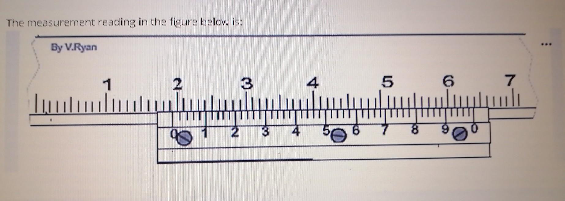 List count of clearance vernier caliper