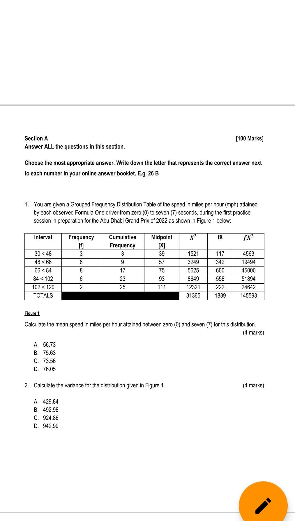 Solved 3. Calculate the standard deviation and the | Chegg.com