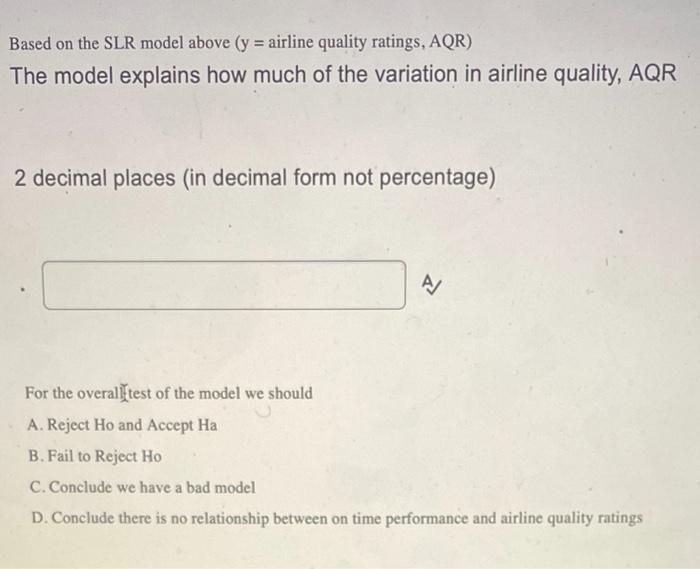 Solved SUMMARY OUTPUT Regression Statistics Multiple R 0.55 | Chegg.com