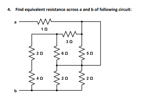 Solved Find Equivalent Resistance Across A And B ﻿of | Chegg.com