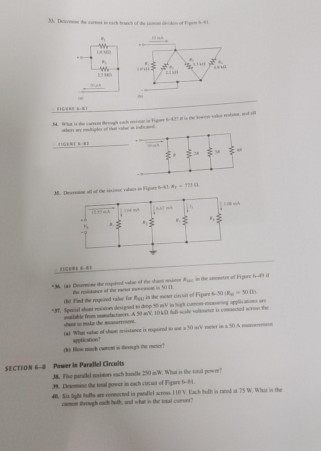 Solved 23. Three 33Ω resistors are connected in parallel
