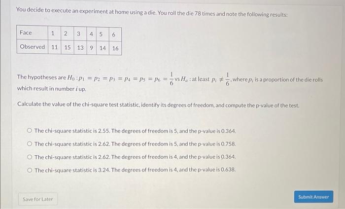Solved You decide to execute an experiment at home using a | Chegg.com