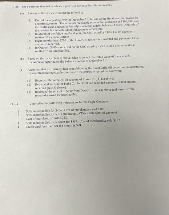 Solved ACC 220 Review (50 Journal Entries)#2 1-8. Journalize | Chegg.com