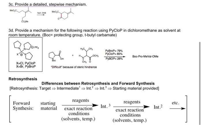 Solved 3c. Provide a detailed, stepwise mechanism. Meo.c. | Chegg.com