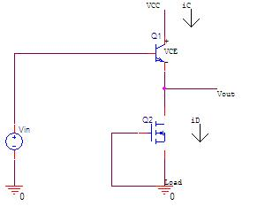 A BJT Voltage Follower Q1 With VCC=10V And Rb=0 Feeds | Chegg.com