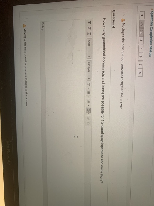 Solved Question Completion Status: 1 2 31 4 5 6 7 8 Moving | Chegg.com
