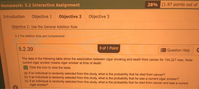 Solved Homework: 5.2 Interactive Assignment 28% (1.97 Points | Chegg.com