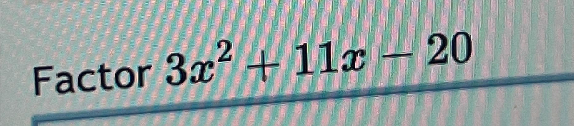 2x 11 3 1 x5 20