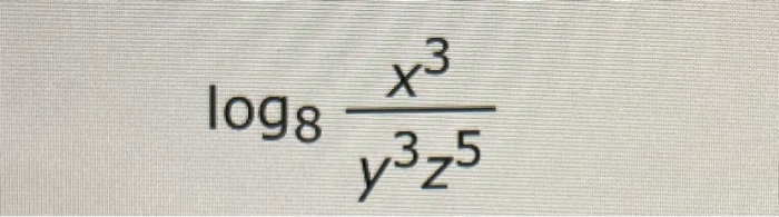 Solved use the properties of log to expand the expression as | Chegg.com