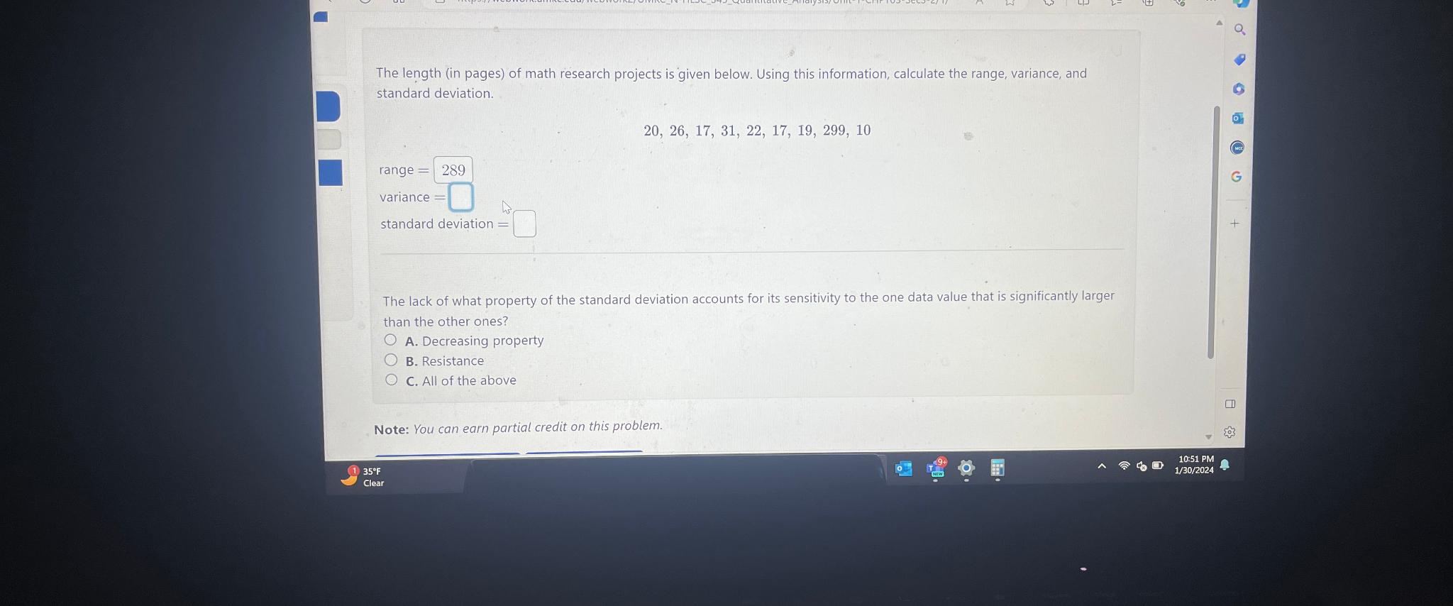 Solved the length in pages of math research projects is chegg