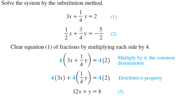 Solved: Solve the system by the substitution method. Check the ...