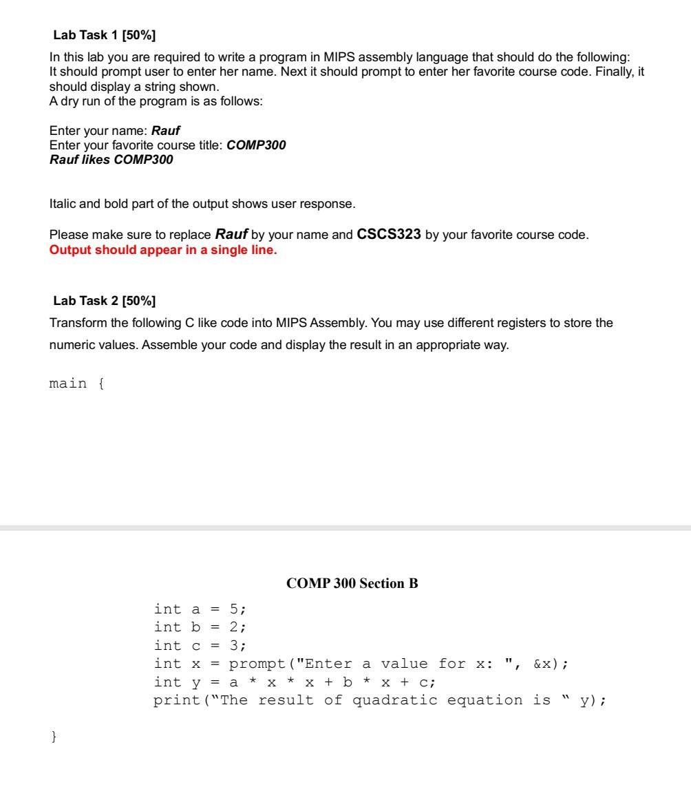 Solved Lab Task 1 (50%] In this lab you are required to | Chegg.com