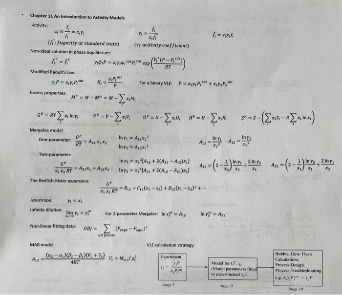 E.3. ANTOINE CONSTANTS The following constants are | Chegg.com