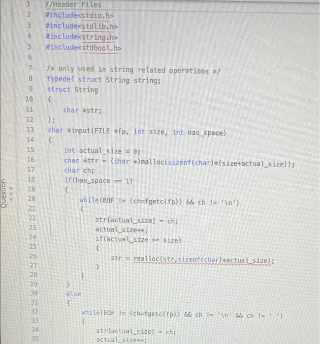 Solved The current selected programming language is C. We | Chegg.com