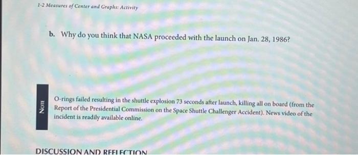 6. In 1986, the launch of the space shuttle | Chegg.com