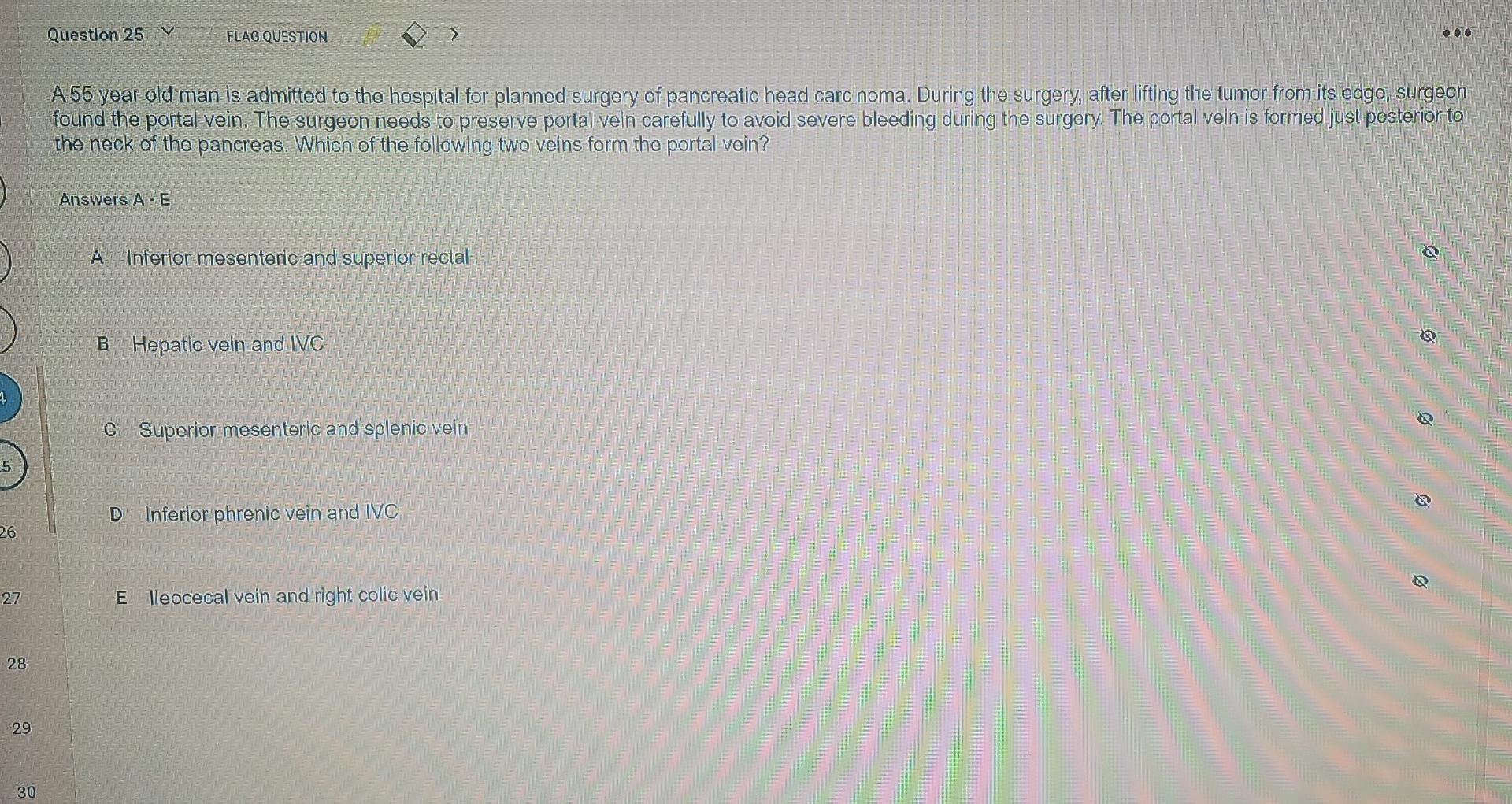 Solved Question 25 FLAG QUESTION 000 A 55 year old man is | Chegg.com