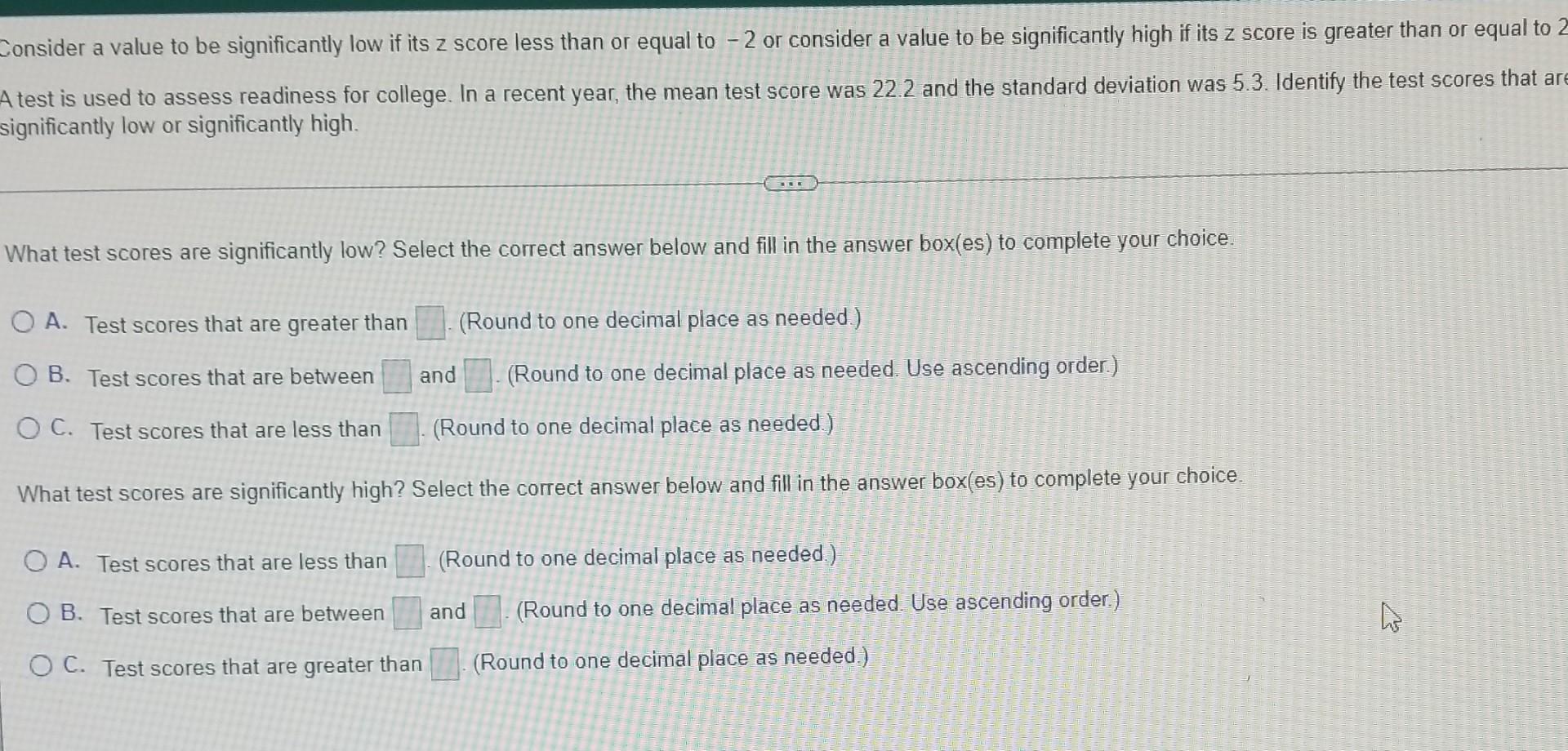 Solved Consider a value to be significantly low if its z | Chegg.com