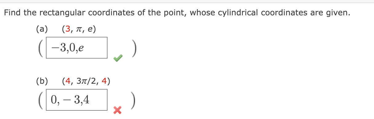 Solved Find the rectangular coordinates of ﻿the point, whose | Chegg.com