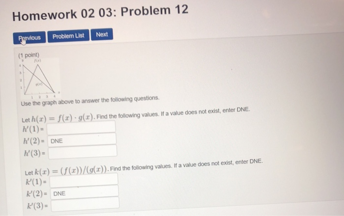 Solved Homework 02 03: Problem 12 Previous Problem List Next | Chegg.com