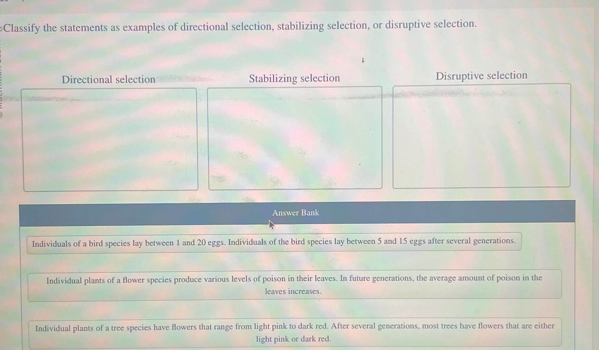 Solved Classify the statements as examples of directional | Chegg.com