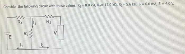 Solved onsider the following circuit with these values: | Chegg.com