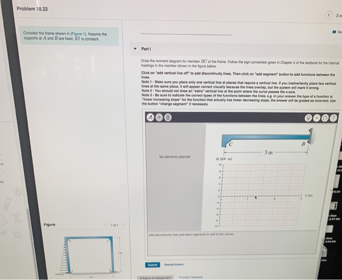 Solved Problem 10.22 Consider the frame shown in (Figure 1). | Chegg.com