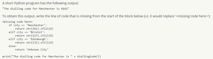 Solved A short Python program has the following output: 