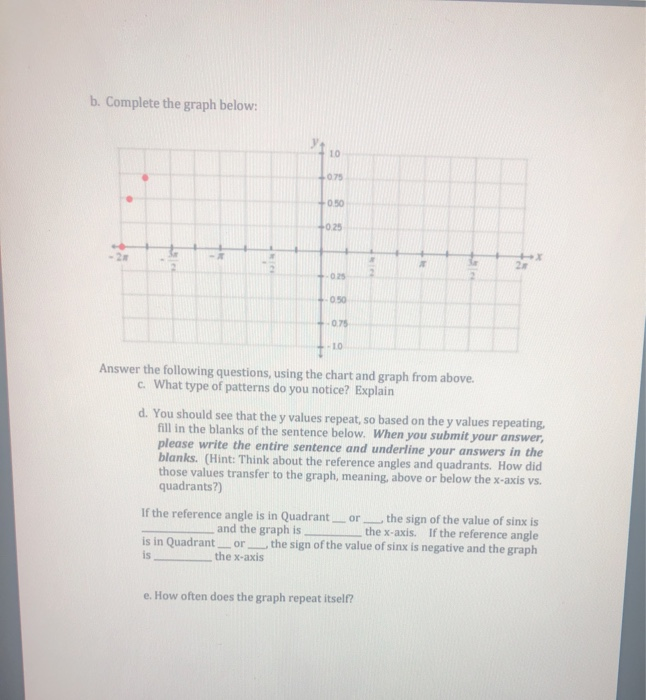 Solved 8 Complete All The Following Parts Fill Out Th Chegg Com