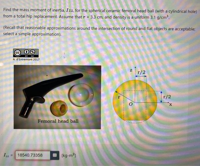 Solved Find The Mass Moment Of Inertia Izz For The