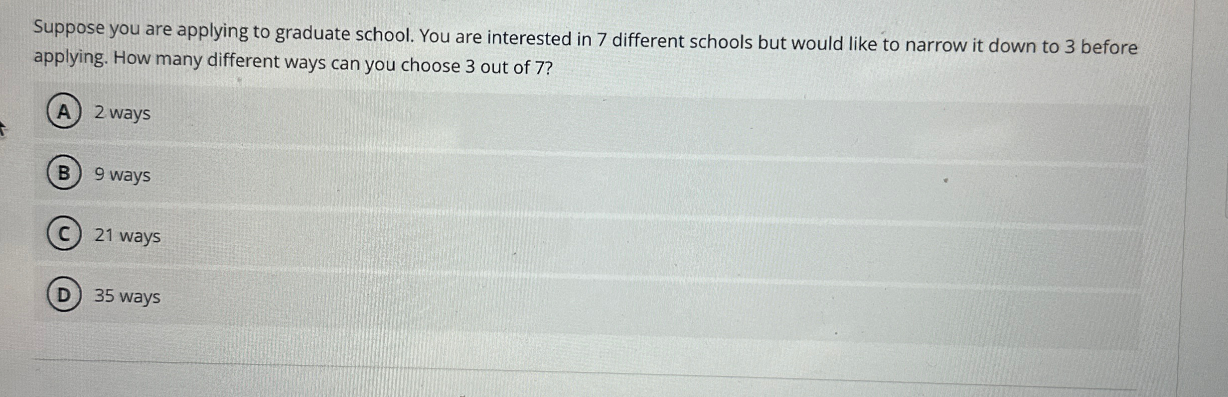 Solved Suppose you are applying to graduate school. You are | Chegg.com