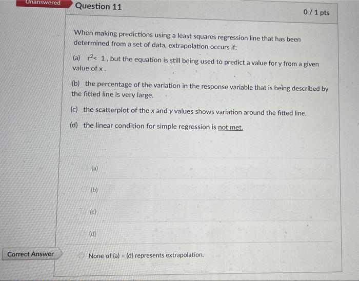Solved can someone please explain why option A is wrong. | Chegg.com