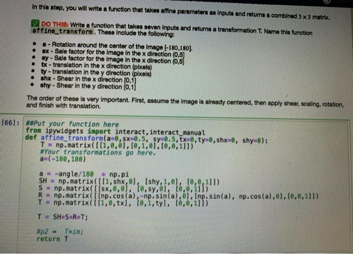 In this step, you will write a function that takes | Chegg.com