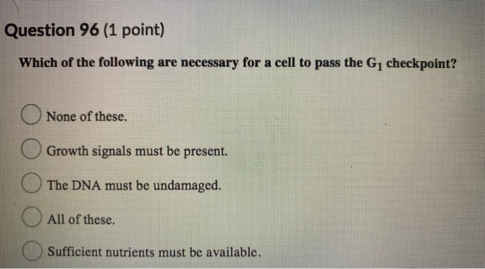 Solved Question 19 (1 point) Which statement is NOT true | Chegg.com