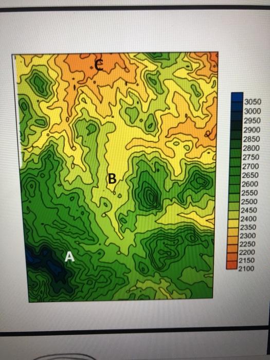 Solved Topographic Maps The map at right shows elevation