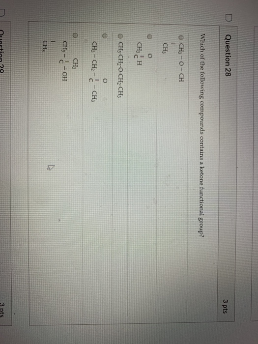 Solved Question 28 3 pts Which of the following compounds | Chegg.com