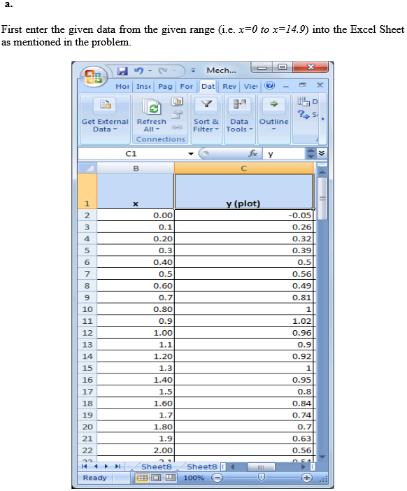 Solved Chapter 9 Problem 8P Solution Engineering With Excel 5th