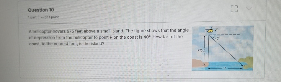 Solved Question 101 part -- of 1 pointA helicopter hovers | Chegg.com