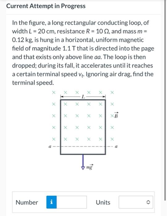 Solved In The Figure, A Long Rectangular Conducting Loop, Of | Chegg.com