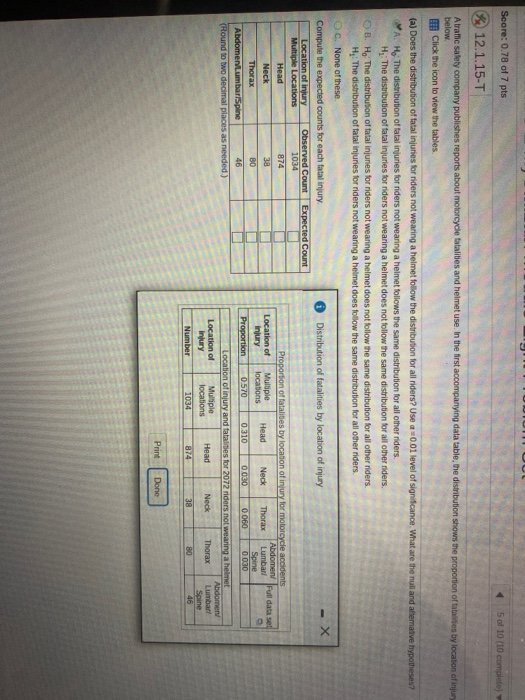 Solved Score: 0.78 of 7 pts 5 of 10 (10 complete 12.1.15-T A | Chegg.com