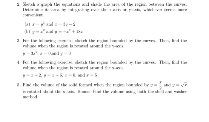 Solved 2. Sketch a graph the equations and shade the area of | Chegg.com