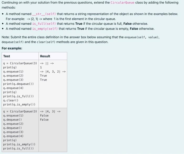 Solved Circular queue is just like a normal queue with no | Chegg.com