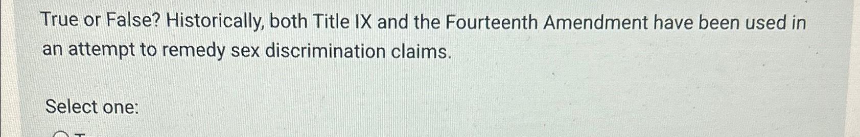 true or false title ix was passed as legislation in 1942