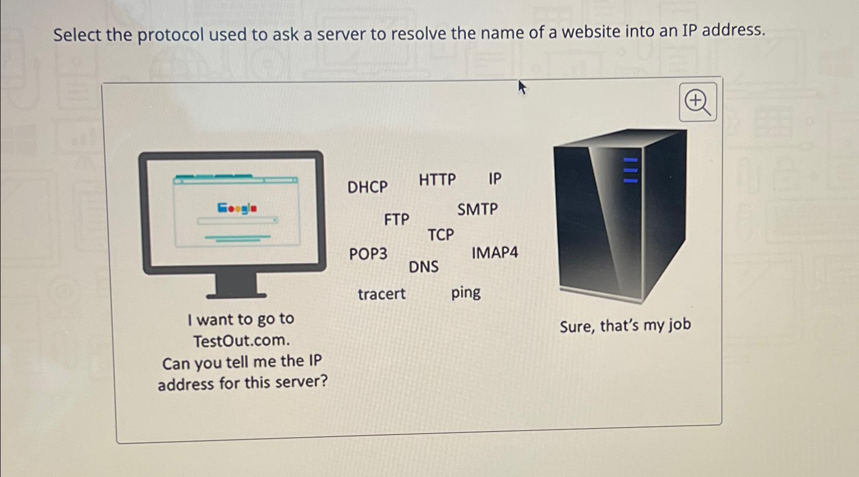 which protocol is used to resolve domain name to ip address